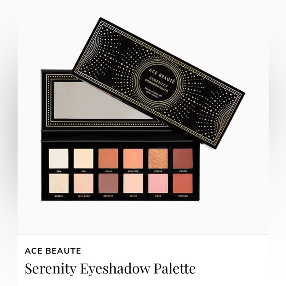 ACE BEAUTE // Serenity Eyeshadow Palette // retail $45